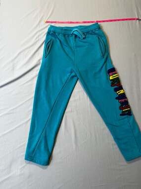 Glo Gang Glory University Bright Teal Embroidered Logo Sweatpants Chief Keef Str